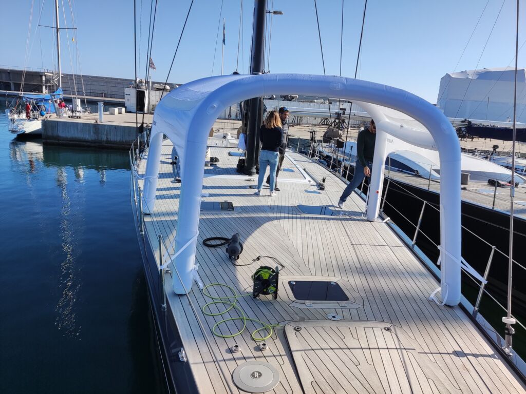 Bimini ML yacht at port