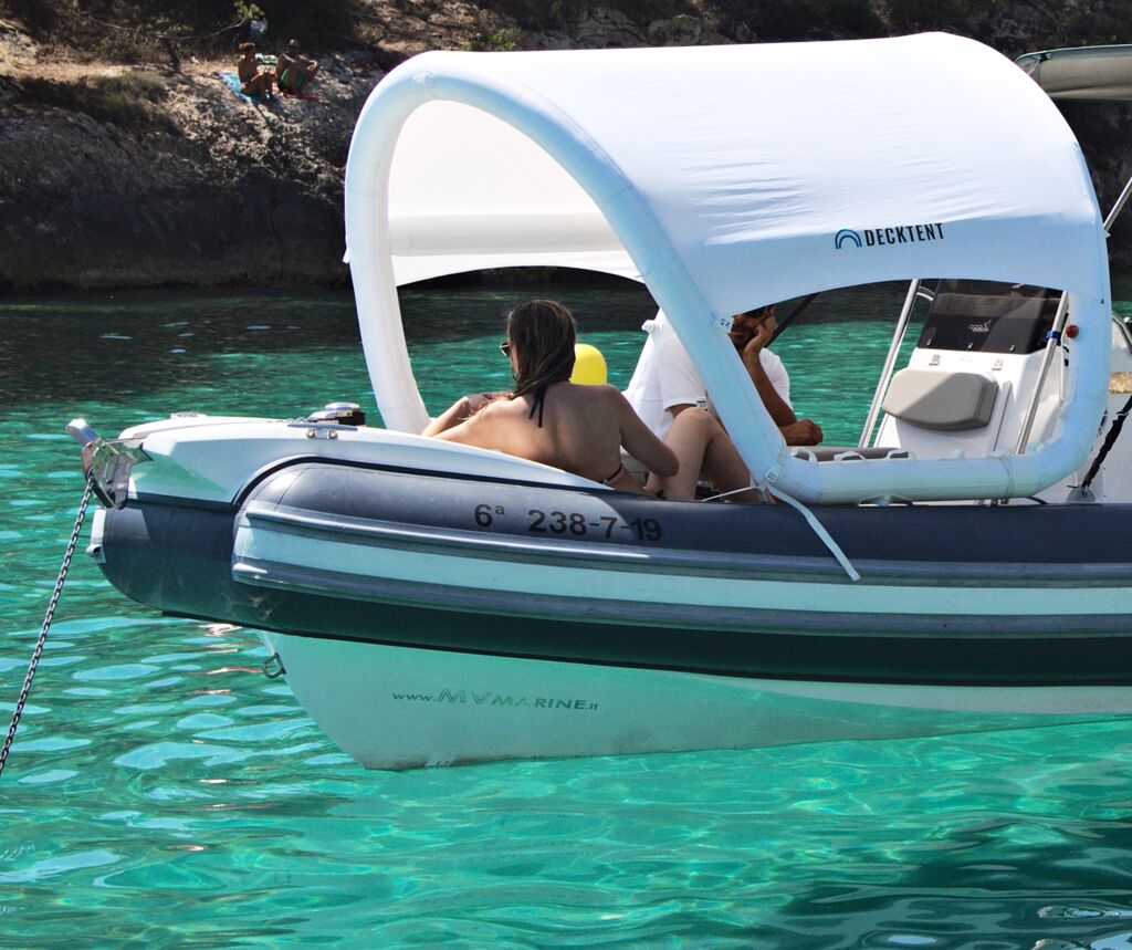 Bimini S on RIB boat